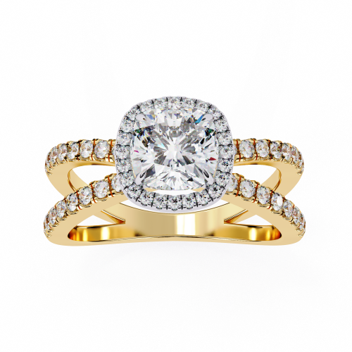 Printable 3D jewelry model of Solitaire Lady Ring with Diamond 3D 模型 .c4d .max .obj .3ds .fbx .stl .blend