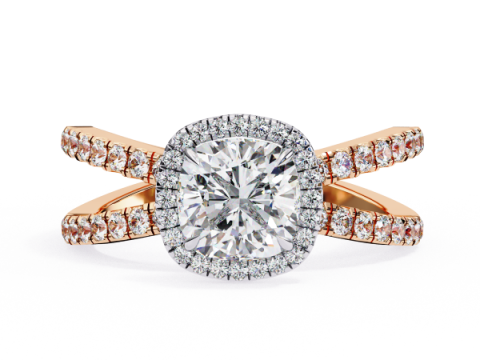 Printable 3D jewelry model of Solitaire Lady Ring with Diamond 3D 模型