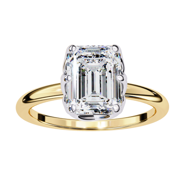 Printable 3D jewelry model of Solitaire Lady Ring with Diamond 3D Modell .c4d .max .obj .3ds .fbx .stl .blend