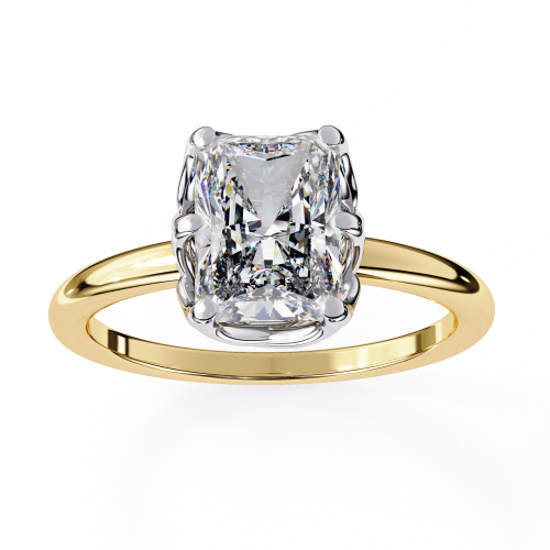 Printable 3D jewelry model of Solitaire Lady Ring with Diamond Modelo 3D .c4d .max .obj .3ds .fbx .stl .blend