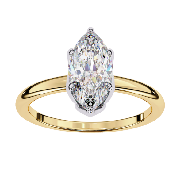 Printable 3D jewelry model of Solitaire Lady Ring with Diamond Model 3D .c4d .max .obj .3ds .fbx .stl .blend 