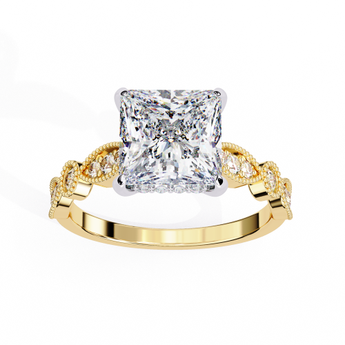 Printable 3D jewelry model of Solitaire Lady Ring with Diamond Model 3D .c4d .max .obj .3ds .fbx .stl .blend