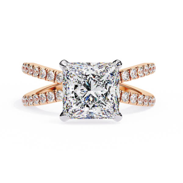 Printable 3D jewelry model of Solitaire Lady Ring with Diamond 3Dモデル .c4d .max .obj .3ds .fbx .stl .blend 
