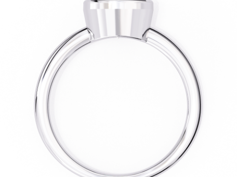 Printable 3D jewelry model of Solitaire Lady Ring with Diamond Modelo 3D