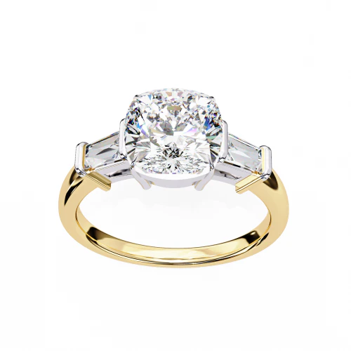 Printable 3D jewelry model of Solitaire Lady Ring with Diamond 3D Model .c4d .max .obj .3ds .fbx .stl .blend