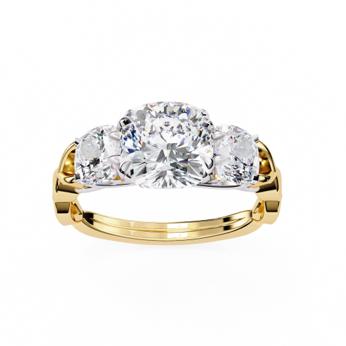 Printable 3D jewelry model of Solitaire Lady Ring with Diamond Model 3D .c4d .max .obj .3ds .fbx .stl .blend