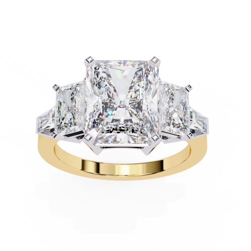 Printable 3D jewelry model of Solitaire Lady Ring with Diamond Modelo 3D .c4d .max .obj .3ds .fbx .stl .blend 
