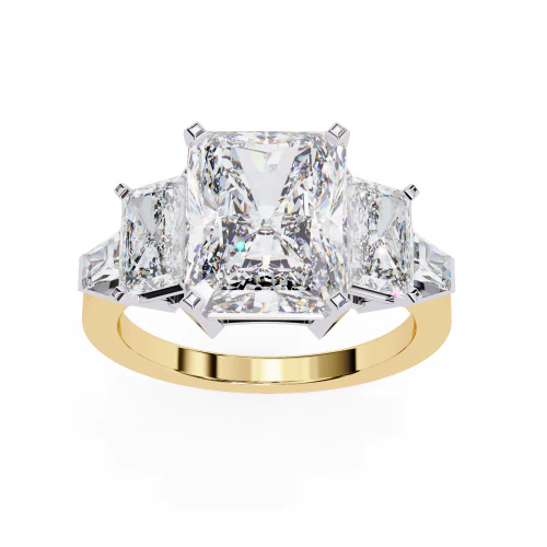 Printable 3D jewelry model of Solitaire Lady Ring with Diamond 3D Model .c4d .max .obj .3ds .fbx .stl .blend