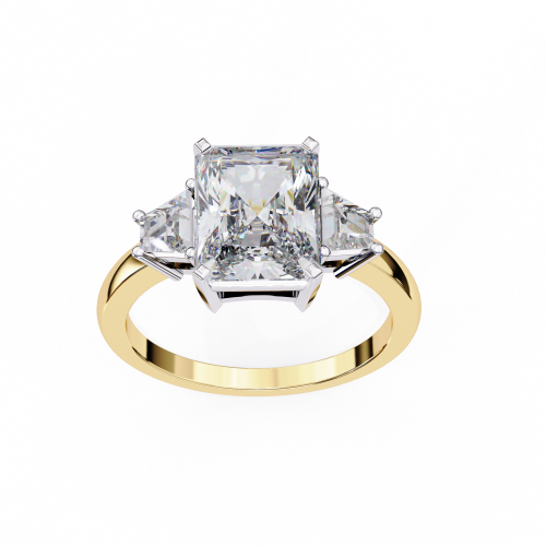 Printable 3D jewelry model of Solitaire Lady Ring with Diamond Modelo 3D .c4d .max .obj .3ds .fbx .stl .blend 