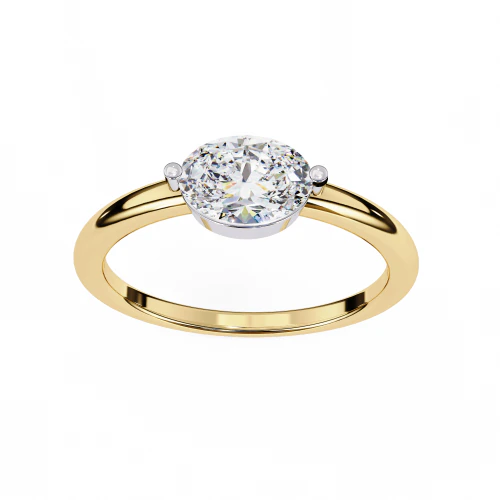Printable 3D jewelry model of Solitaire Lady Ring with Diamond 3D Model .c4d .max .obj .3ds .fbx .stl .blend 