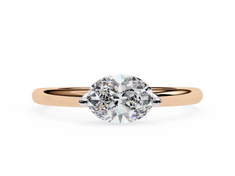 Printable 3D jewelry model of Solitaire Lady Ring with Diamond 3D Model