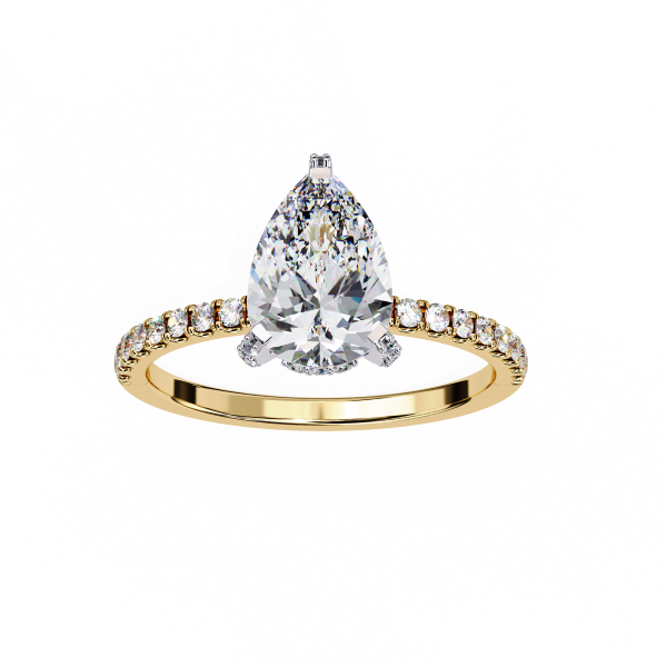 Printable 3D jewelry model of Solitaire Lady Ring with Diamond Model 3D .c4d .max .obj .3ds .fbx .stl .blend