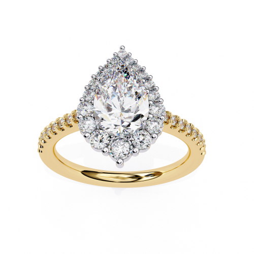 Printable 3D jewelry model of Solitaire Lady Ring with Diamond 3D Modell .c4d .max .obj .3ds .fbx .stl .blend 