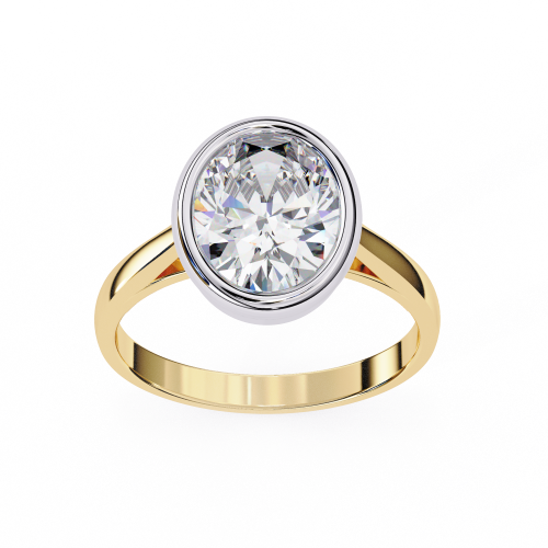 Printable 3D jewelry model of Solitaire Lady Ring with Diamond Modello 3D .c4d .max .obj .3ds .fbx .stl .blend