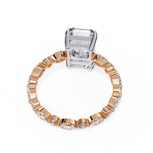 Printable 3D jewelry model of Solitaire Lady Ring with Diamond 3D मॉडल .c4d .max .obj .3ds .fbx .stl .blend