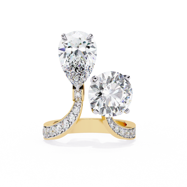 Printable 3D jewelry model of Solitaire Lady Ring with Diamond 3D मॉडल .c4d .max .obj .3ds .fbx .stl .blend