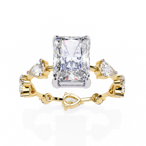 Printable 3D jewelry model of Solitaire Lady Ring with Diamond 3D मॉडल .c4d .max .obj .3ds .fbx .stl .blend