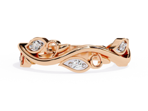 Printable 3D jewelry model of Solitaire Lady Ring with Diamond 3D मॉडल
