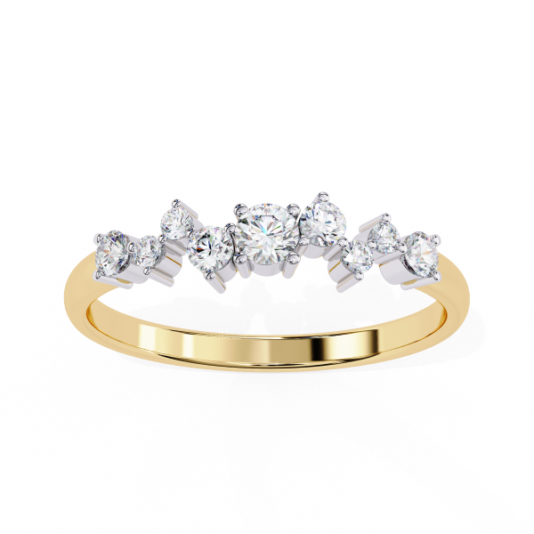 Printable 3D jewelry model of Solitaire Lady Ring with Diamond Modello 3D .c4d .max .obj .3ds .fbx .stl .blend
