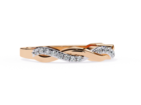 Printable 3D jewelry model of Solitaire Lady Ring with Diamond Modello 3D