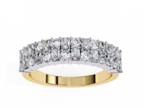 Printable 3D jewelry model of Solitaire Lady Ring with Diamond 3D मॉडल