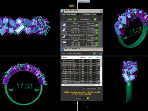 Pırlantalı Tek Taş Bayan Yüzük yazdırılabilir 3D takı modeli 3D Model