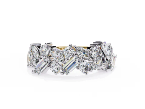 Printable 3D jewelry model of Solitaire Lady Ring with Diamond 3D Model