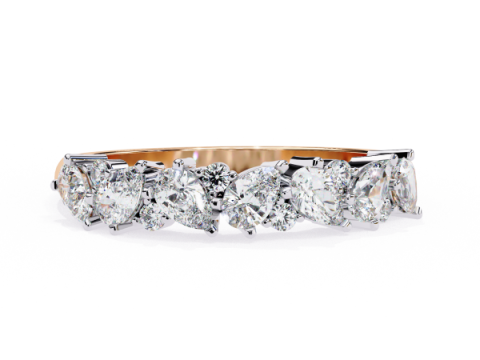 Printable 3D jewelry model of Solitaire Lady Ring with Diamond 3D Модель