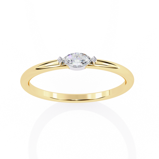 Printable 3D jewelry model of Solitaire Lady Ring with Diamond 3D Model .c4d .max .obj .3ds .fbx .stl .blend 