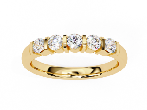 Printable 3D jewelry model of Solitaire Lady Ring with Diamond 3D मॉडल