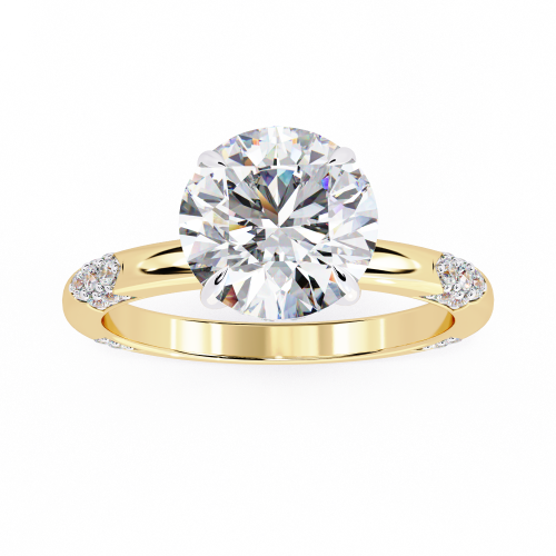 Printable 3D jewelry model of Solitaire Lady Ring with Diamond Model 3D .c4d .max .obj .3ds .fbx .stl .blend