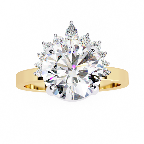 Printable 3D jewelry model of Solitaire Lady Ring with Diamond Modello 3D .c4d .max .obj .3ds .fbx .stl .blend