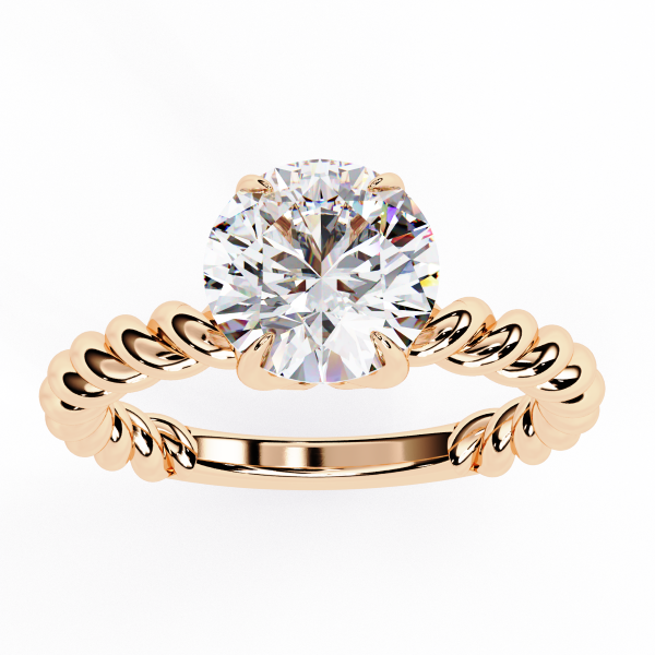 Printable 3D jewelry model of Solitaire Lady Ring with Diamond 3D मॉडल .c4d .max .obj .3ds .fbx .stl .blend 