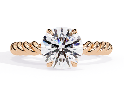 Printable 3D jewelry model of Solitaire Lady Ring with Diamond 3D मॉडल