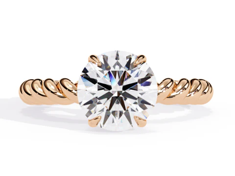 Printable 3D jewelry model of Solitaire Lady Ring with Diamond 3D Model