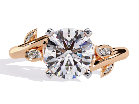 Printable 3D jewelry model of Solitaire Lady Ring with Diamond 3D 模型