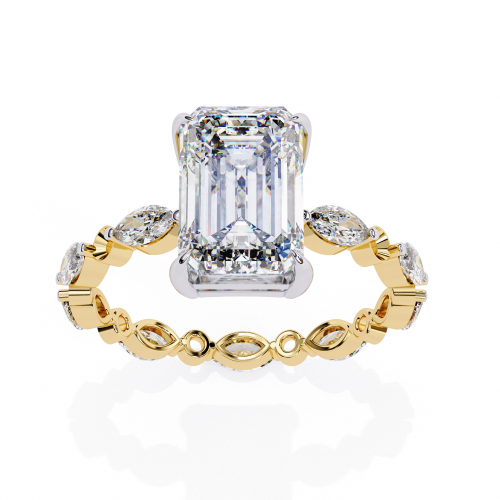 Printable 3D jewelry model of Solitaire Lady Ring with Diamond Modello 3D .c4d .max .obj .3ds .fbx .stl .blend