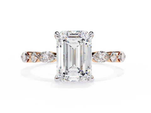 Printable 3D jewelry model of Solitaire Lady Ring with Diamond 3D Model