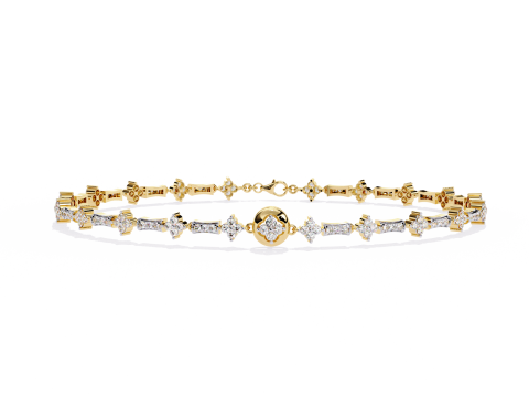3D Printable Jewelry design of Bracelet with diamonds Modèle 3D
