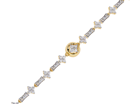 3D Printable Jewelry design of Bracelet with diamonds Modelo 3D