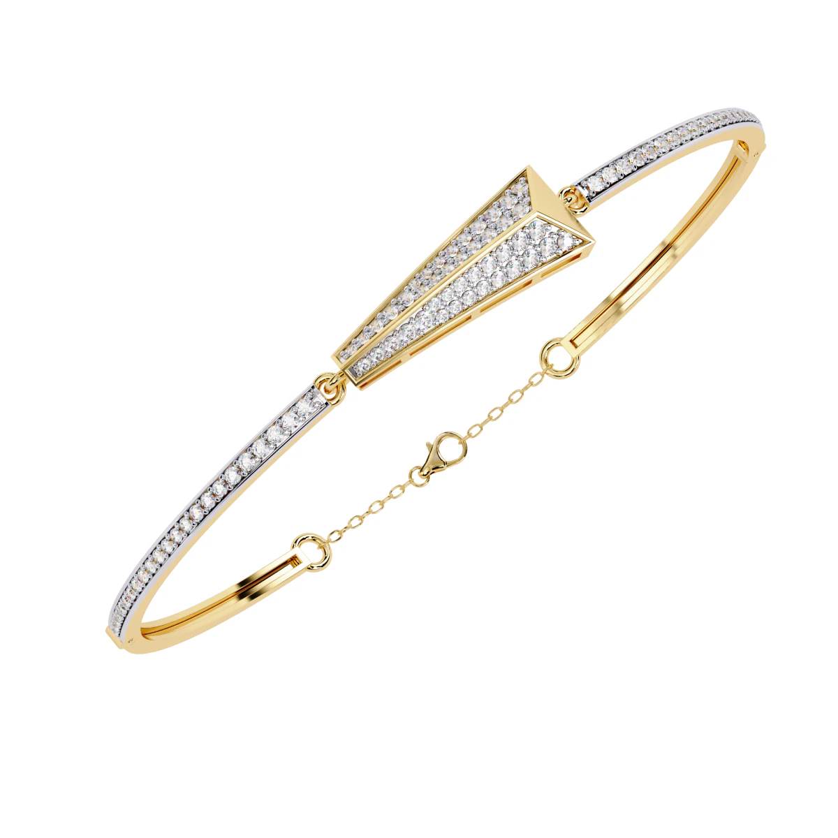 3D Printable Jewelry design of Bracelet with diamonds 3D Model .c4d .max .obj .3ds .fbx .stl .blend 