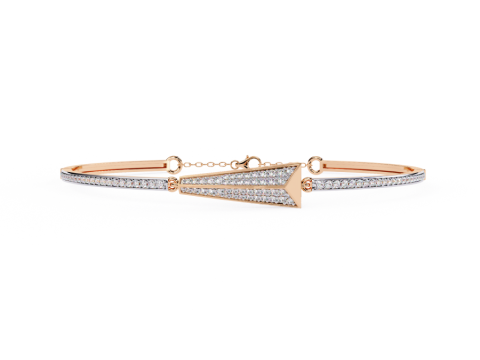 3D Printable Jewelry design of Bracelet with diamonds Model 3D
