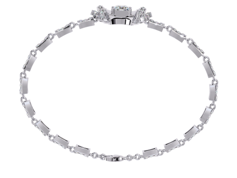 3D Printable Jewelry design of Bracelet with diamonds 3D 模型