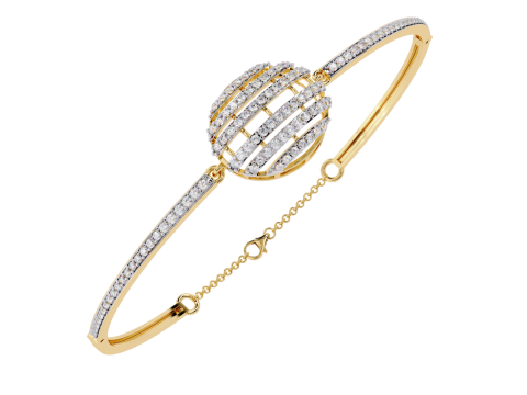 3D Printable Jewelry design of Bracelet with diamonds Modèle 3D