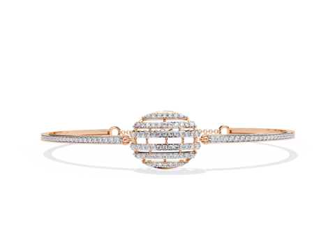 3D Printable Jewelry design of Bracelet with diamonds 3D मॉडल