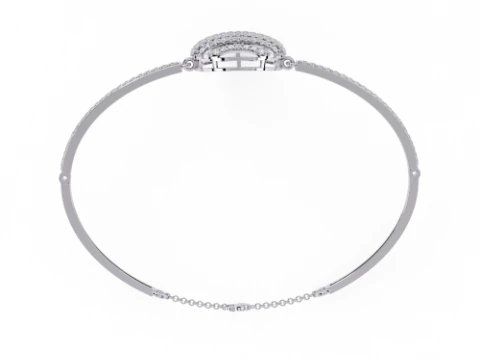 3D Printable Jewelry design of Bracelet with diamonds 3D Model