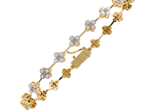 3D Printable Jewelry design of Bracelet with diamonds Modèle 3D