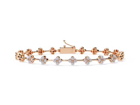 3D Printable Jewelry design of Bracelet with diamonds Model 3D