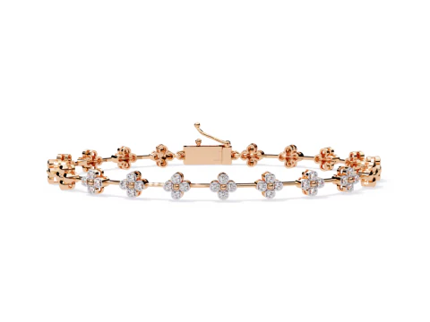 3D Printable Jewelry design of Bracelet with diamonds 3D Model