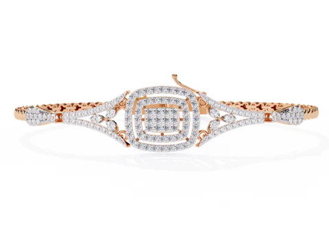 3D Printable Jewelry design of Bracelet with diamonds 3D Model